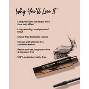 Profusion Cosmetics Faux Lashes | Lengthening & Volumizing Mascara - Black Thistle