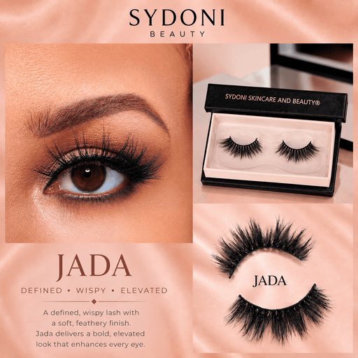 Sydoni Skincare and Beauty SYDONI "JADA" LUXURY MINK LASHES - Defined, Wispy Elevated Mink Lashes Peach Puff