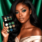 Sydoni Skincare and Beauty SYDONI JADED EYESHADOW PALETTE | Rich Green & Emerald Matte & Shimmer Shades Eyeshadow Palette Black