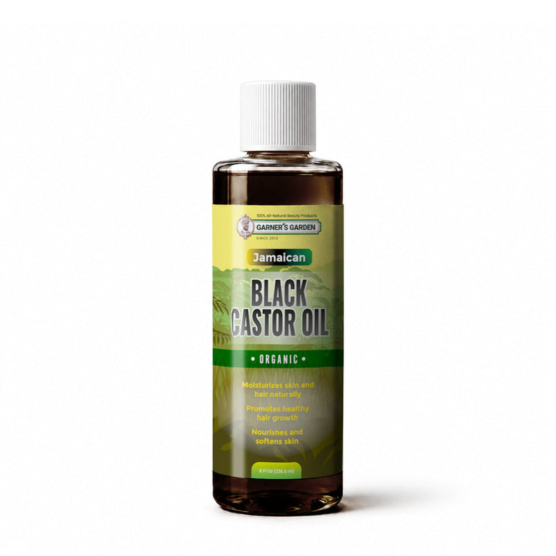 Garner's Garden Jamaican Black Castor Seed Oil | Organic Jamaican Black Castor Oil White Smoke 8oz JBCO