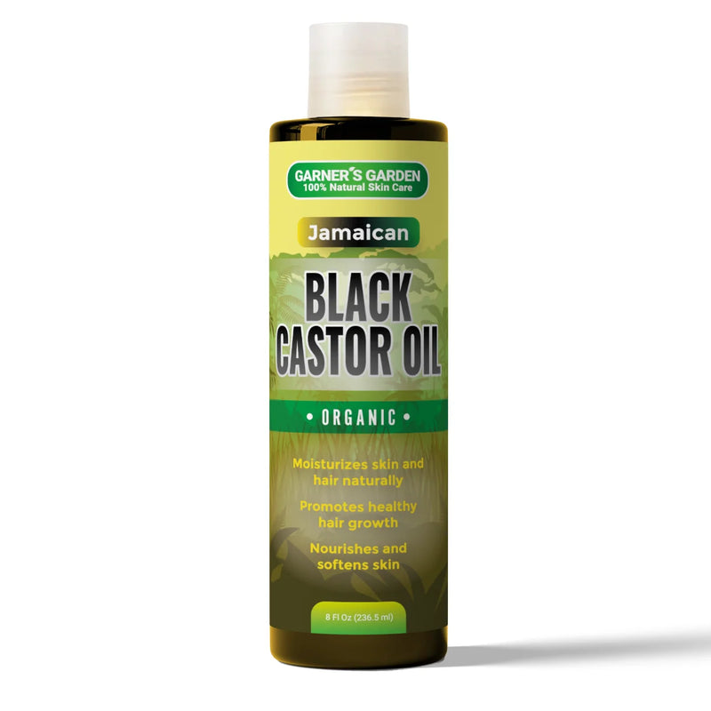 Garner's Garden Jamaican Black Castor Seed Oil | Organic Jamaican Black Castor Oil White Smoke 2oz JBCO,4oz JBCO,8oz JBCO