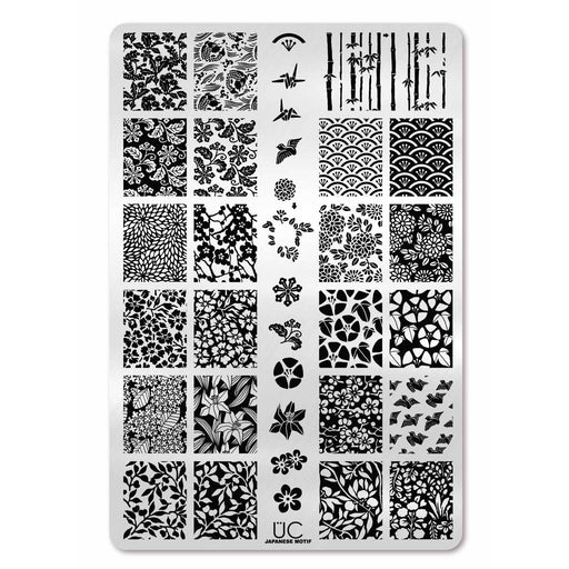 UberChic Beauty Japanese Motif Stamping Plate Light Gray