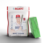 BALLBOYZ Jarren Duran Home Run Body Scrub (Light Acne) Black