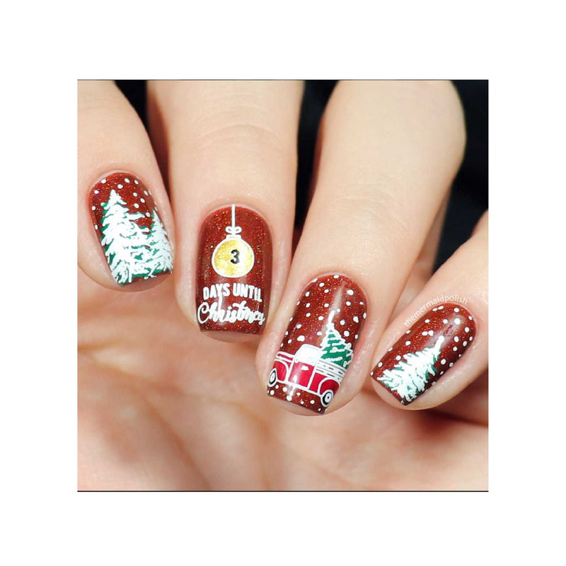 UberChic Beauty Jingle All The Way, (Christmas-05) Stamping Plate Tan