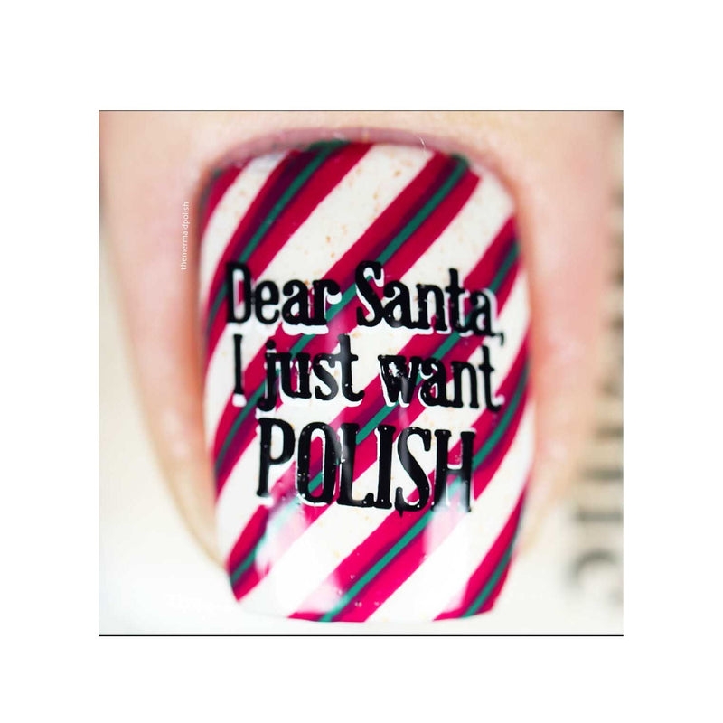 UberChic Beauty Jingle All The Way, (Christmas-05) Stamping Plate Light Gray