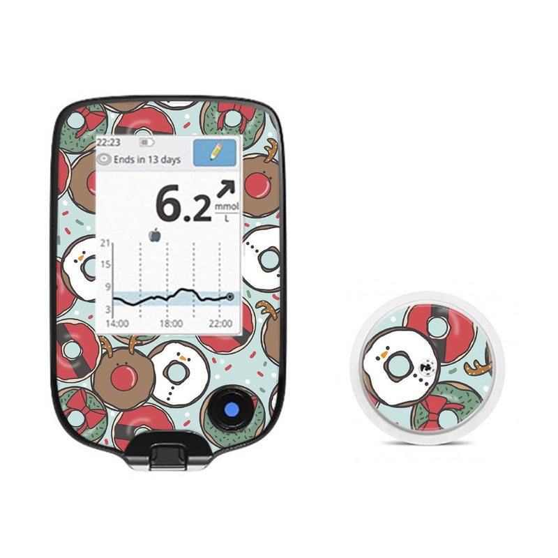 Peelz Jolly Donuts Freestyle Libre 2 Peelz/Stickers White Smoke Receiver + Sensor