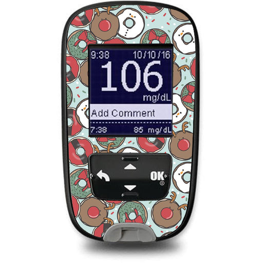 Peelz Jolly Donuts Sticker for the Accu-Chek Guide Glucometer Peelz/Stickers White Smoke