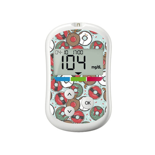 Peelz Jolly Donuts for OneTouch Verio Flex Glucometer Peelz/Stickers White Smoke