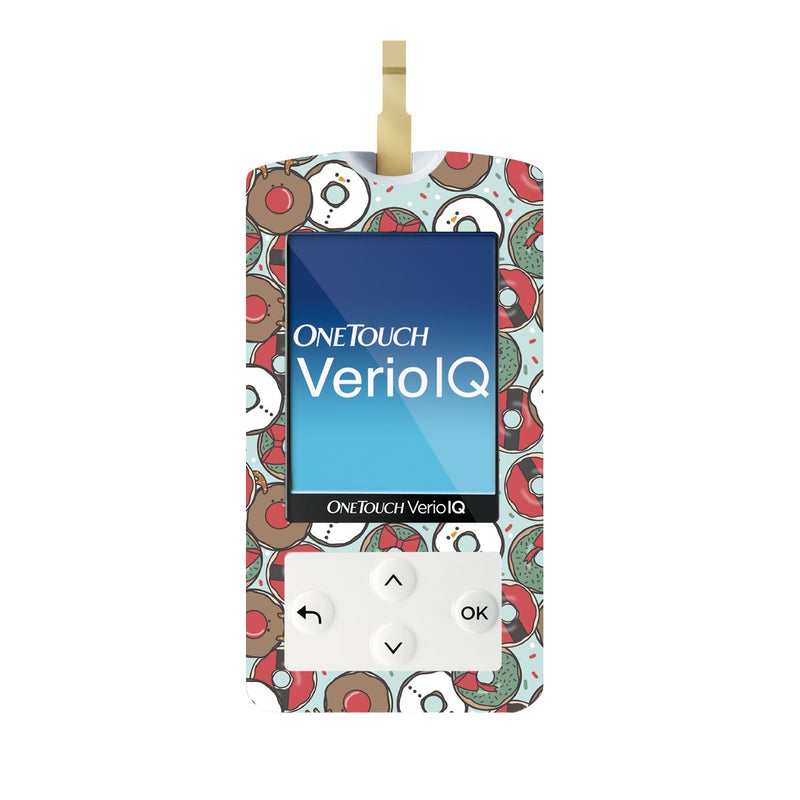 Peelz Jolly Donuts for OneTouch Verio IQ Glucometer Peelz/Stickers White Smoke