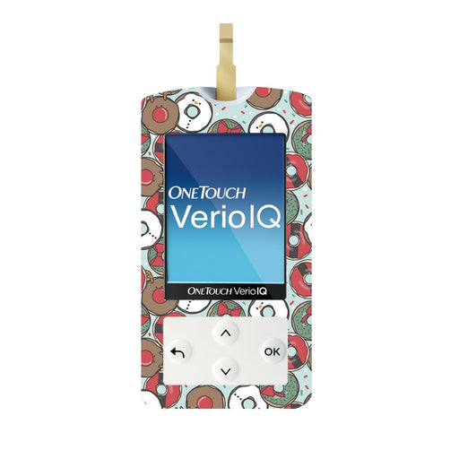 Peelz Jolly Donuts for OneTouch Verio IQ Glucometer Peelz/Stickers White Smoke
