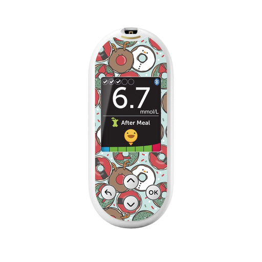 Peelz Jolly Donuts for OneTouch Verio Reflect Glucometer Peelz/Stickers White Smoke