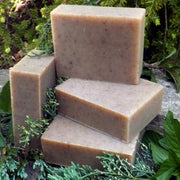 Chagrin Valley Soap & Salve Natural Soap: Juniper Spearmint Soap Dark Olive Green Full Bar 5.6 oz,Travel Size Bar 1.7 oz