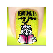 UberChic Beauty Just One More Chapter Stamping Plate Green Yellow