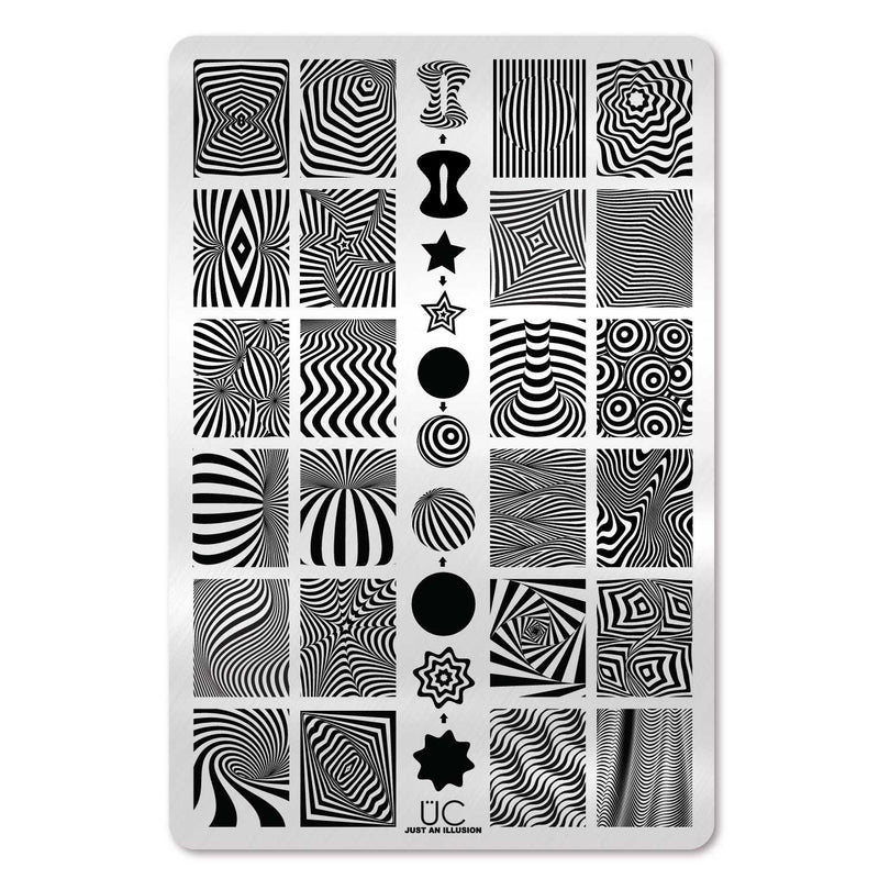 UberChic Beauty Just An Illusion Stamping Plate Light Gray