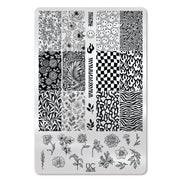 UberChic Beauty Just for CLAWS Collection-02 Stamping Plate Black
