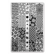 UberChic Beauty Just for CLAWS Collection-01 Stamping Plate Light Gray