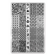 UberChic Beauty Just for CLAWS Collection-01 Stamping Plate Light Gray