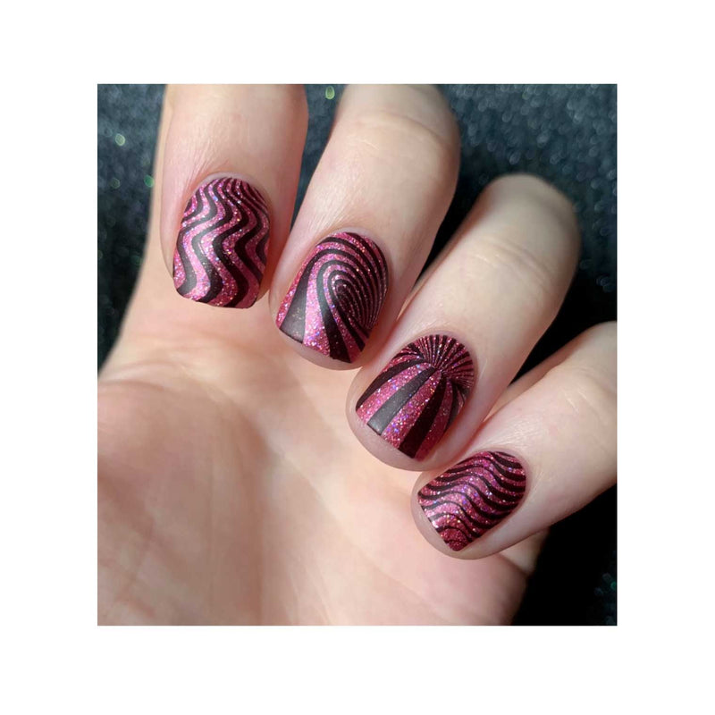UberChic Beauty Just An Illusion Stamping Plate Rosy Brown