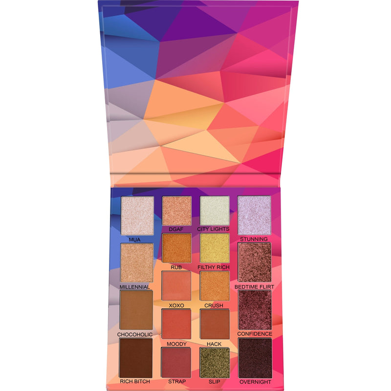 Prolux Cosmetics Prismatic Eyeshadow Palette EYESHADOW Maroon