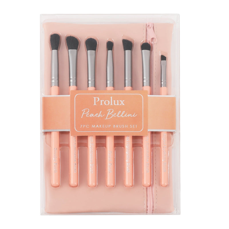 Prolux Cosmetics 7pc Deluxe Brush Set brush Tan Peach