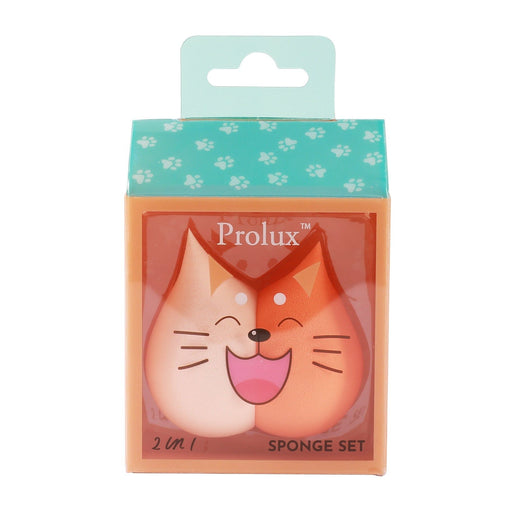 Prolux Cosmetics 2 in 1 Cat Sponge Set Sponge White Smoke