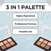 Prolux Cosmetics Blush Bronze Highlight Palette HIGHLIGHT White Smoke