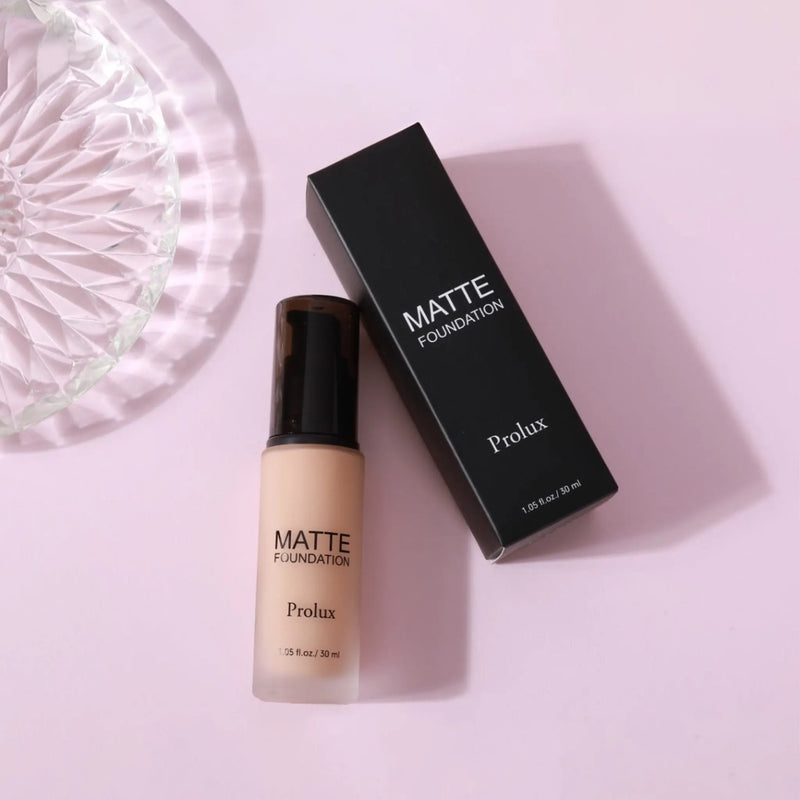 Prolux Cosmetics Lightweight Matte Foundation face foundation Thistle 1 Natural Beige,2 Soft Ivory,3 Creamy Beige,4 Medium Beige,5 Soft Beige,6 Dark Beige,11 Golden Neutral,12 Nude Fair,13 Honey,14 Honey Fair,15 Golden Dark,16 Spiced Almond