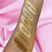 Prolux Cosmetics Lightweight Matte Foundation face foundation Misty Rose 1 Natural Beige,2 Soft Ivory,3 Creamy Beige,4 Medium Beige,5 Soft Beige,6 Dark Beige,11 Golden Neutral,12 Nude Fair,13 Honey,14 Honey Fair,15 Golden Dark,16 Spiced Almond