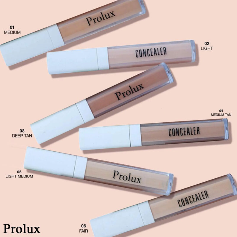 Prolux Cosmetics Prolux Concealer For Dark Circles concealer Bisque 1 Medium,2 Light,3 Deep Tan,4 Medium Tan,5 Light Medium,6 Fair,11 Golden Neutral,12 Nude Fair,13 Honey,14 Honey Fair,15 Golden Dark,16 Spiced Almond