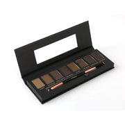 Prolux Cosmetics Eyebrow Makeup Kits | 8 Shade Brow Palette with Brush brow gel/palette White Smoke