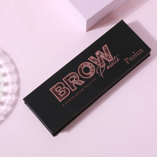 Prolux Cosmetics Eyebrow Makeup Kits | 8 Shade Brow Palette with Brush brow gel/palette Lavender