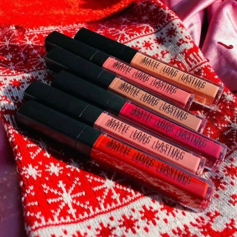 Prolux Cosmetics Prolux Matte Lip Gloss for Dark Skin Lip Gloss Black #8-Red Velvet,#22-Charming,#29-Sorbet,#30-Jewel,#35-Black Truffle,#36-Rebel,#39-Poppy Love,#40- Be Witch,#43-Grim