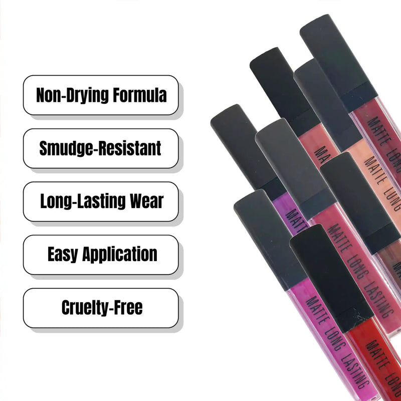 Prolux Cosmetics Prolux Matte Lip Gloss for Dark Skin Lip Gloss White Smoke #8-Red Velvet,#22-Charming,#29-Sorbet,#30-Jewel,#35-Black Truffle,#36-Rebel,#39-Poppy Love,#40- Be Witch,#43-Grim