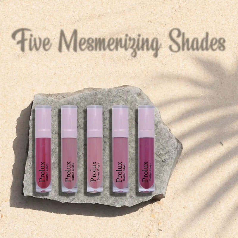 Prolux Cosmetics Batter Gloss | Lip Gloss Lip Gloss Bisque B01 Mistake,B02 Wednesday,B03 Genie,B04 Milkshake,B05 Adulting