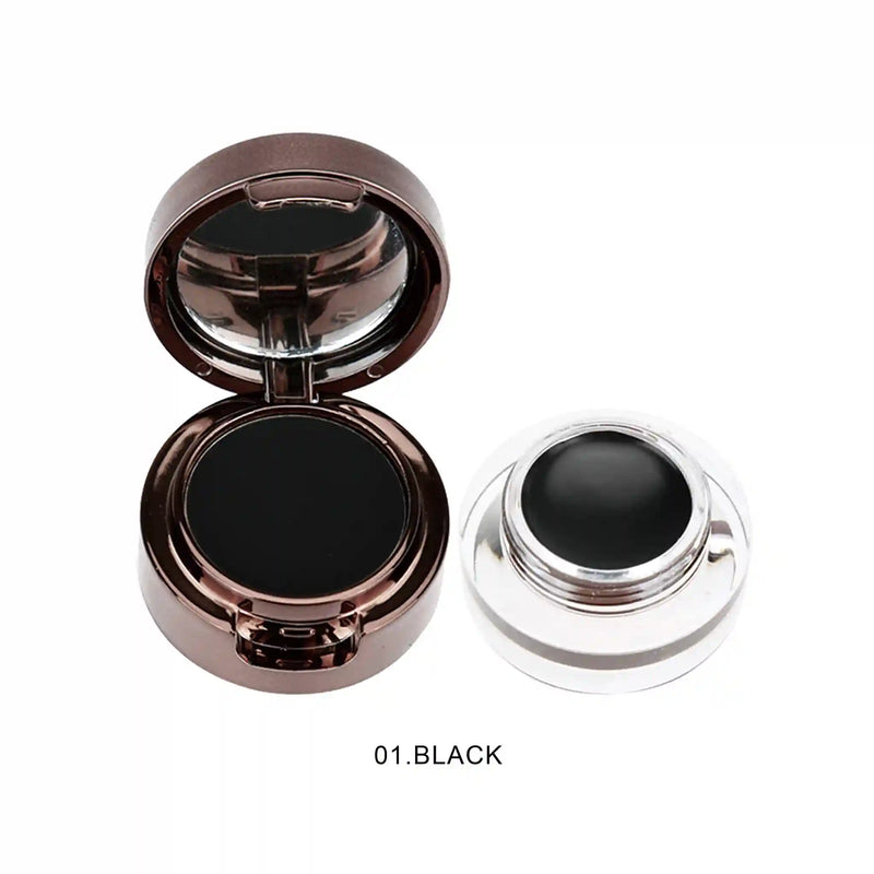 Prolux Cosmetics Powder Eyebrow Makeup - Best Eyebrow Gel eye brow powder White Smoke 1 Black