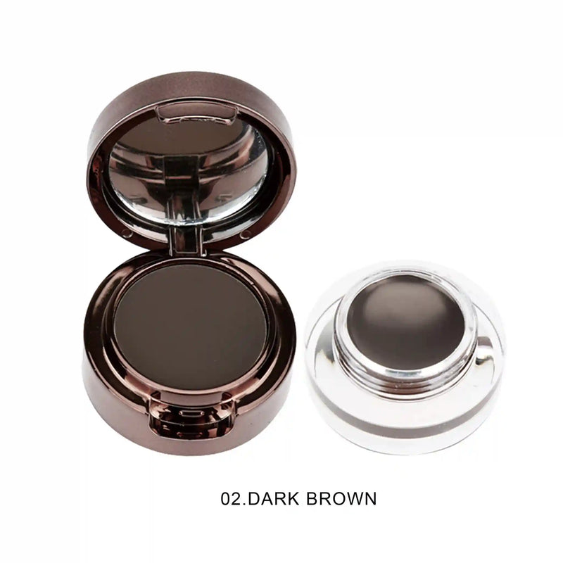 Prolux Cosmetics Powder Eyebrow Makeup - Best Eyebrow Gel eye brow powder White Smoke 2 Dark Brown