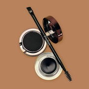 Prolux Cosmetics Powder Eyebrow Makeup - Best Eyebrow Gel eye brow powder Dark Khaki 1 Black,2 Dark Brown,3 Medium Brown,4 Soft Brown