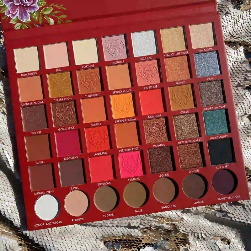 Prolux Cosmetics Tiger Eyes Eyeshadow Palette Eyeshadow Palette Dark Red