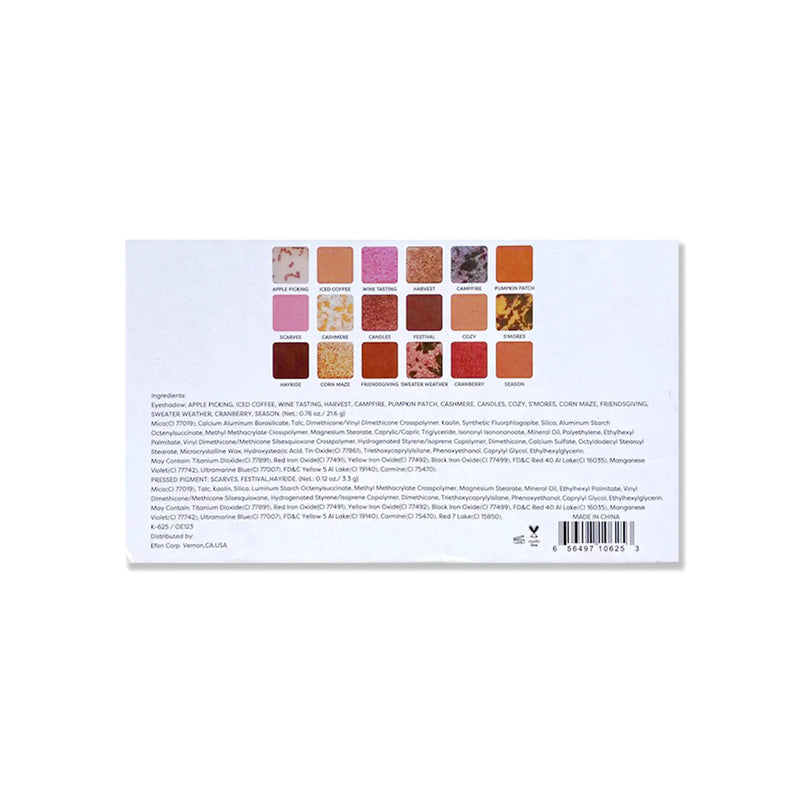 Prolux Cosmetics Hello Autumn Eyeshadow Palette EYESHADOW Lavender