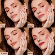 Prolux Cosmetics Multi-Use Creamy Tint: Lip and Cheek Tint Black Pink,Blush,Apricot,Rose