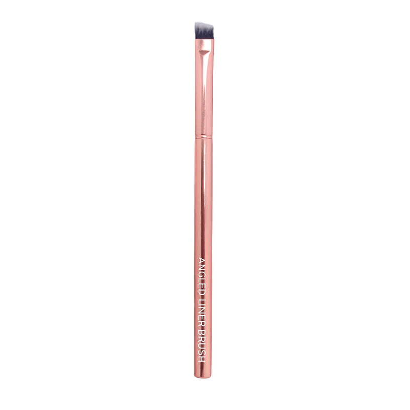 Prolux Cosmetics Rose Gold Angled Liner Brush Angled Liner Brush Pink