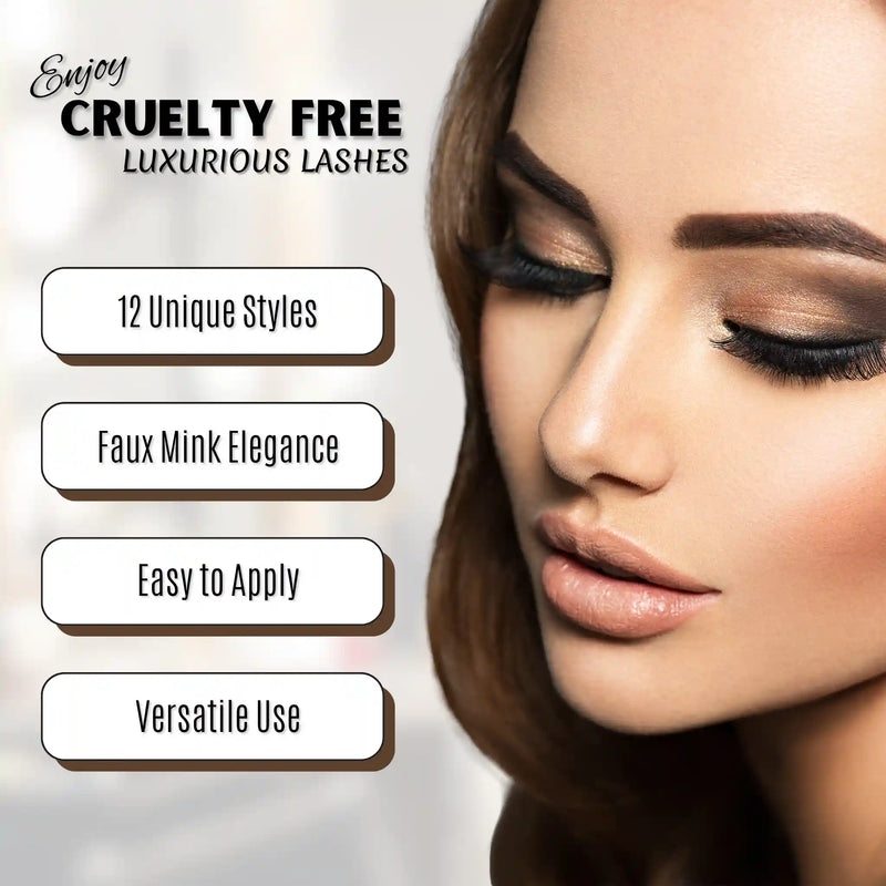Prolux Cosmetics Zodiac Faux Mink Lashes Eyelashes Eyelashes White Smoke #1-Aries,#2- Aquarius,#3- Cancer,#4- Capricorn,#5- Gemini,#6- Leo,#7- Libra,#8- Pisces,#9- Sagittarius,#10-Scorpio,#11- Taurus,#12- Virgo