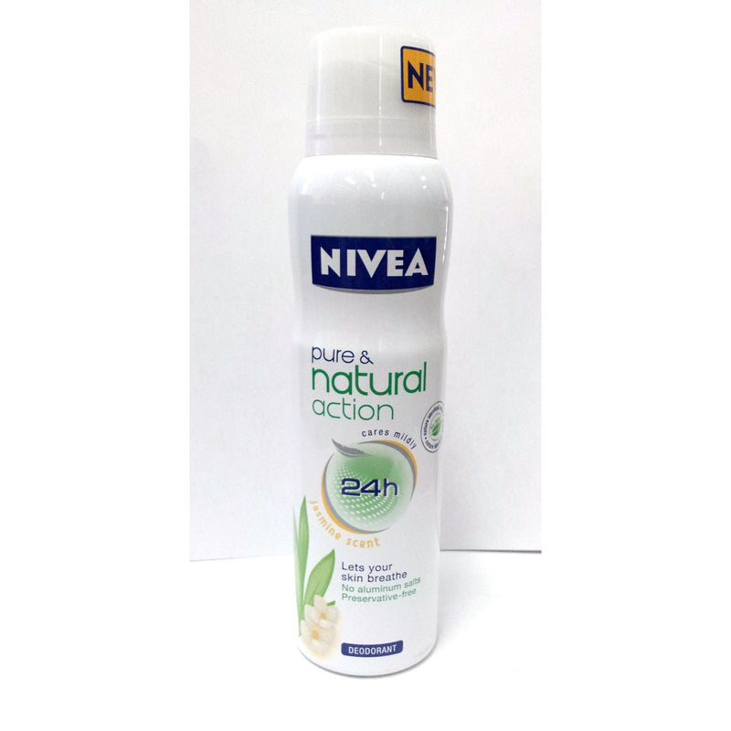 Nivea Nivea Deodorant Women Pure & Natural Action Jasmine Spray 150ml Deodorant Lavender