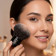 ZAQ Skin & Body Synthetic Buffer Kabuki Brush Rosy Brown