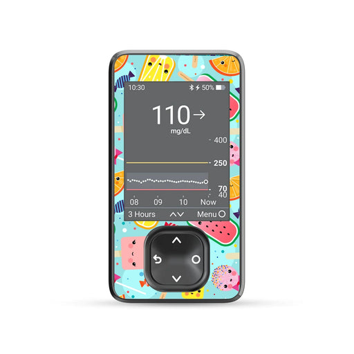 Peelz Kawaii Sweets DEXCOM G7 and Stelo Touchscreen Receiver Peelz/Stickers Dim Gray
