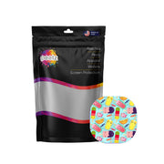 Peelz Kawaii Sweets Overpatch Tape - Pump Peelz Patch Medical Tape White Smoke 12-Pack (Set of 12 Patches),4-Pack (Set of 4 Patches),1-Single (One Patch)