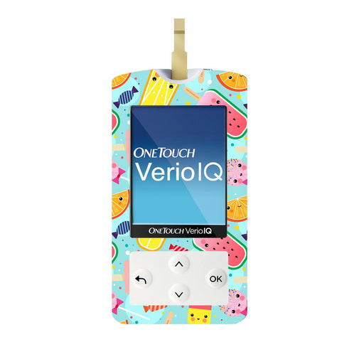 Peelz Kawaii Sweets for OneTouch Verio IQ Glucometer Peelz/Stickers White Smoke