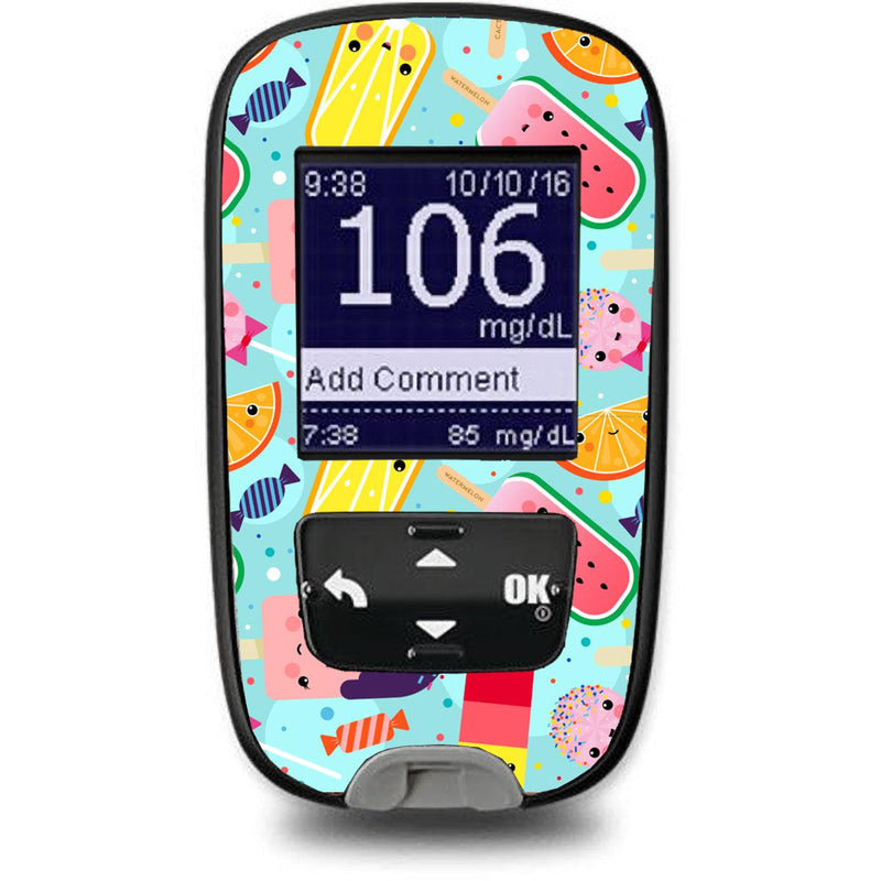Peelz Kawaii Sweets for the Accu-Chek Guide Glucometer Peelz/Stickers White Smoke