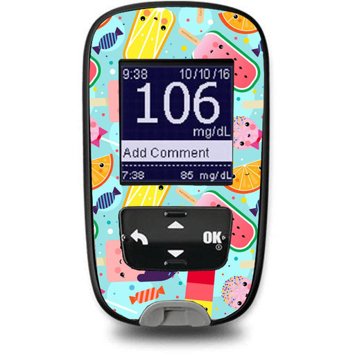 Peelz Kawaii Sweets for the Accu-Chek Guide Glucometer Peelz/Stickers White Smoke
