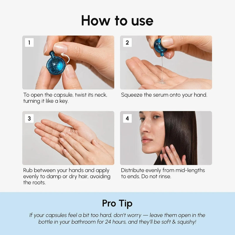 Maree Keratin Oil Capsules for Frizz Control White Smoke 1 item - Complete your routine,2 items - Good choice,3 items - Best price